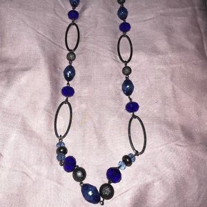 Blue💙& Hematite Necklace